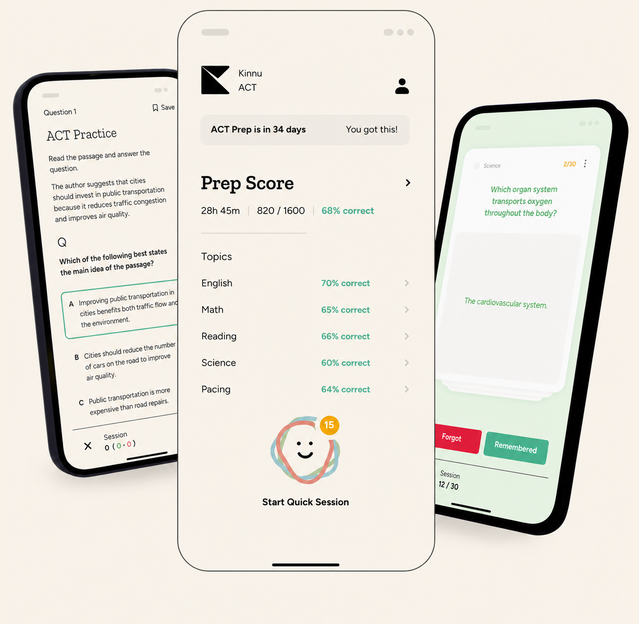 Kinnu ACT mobile app