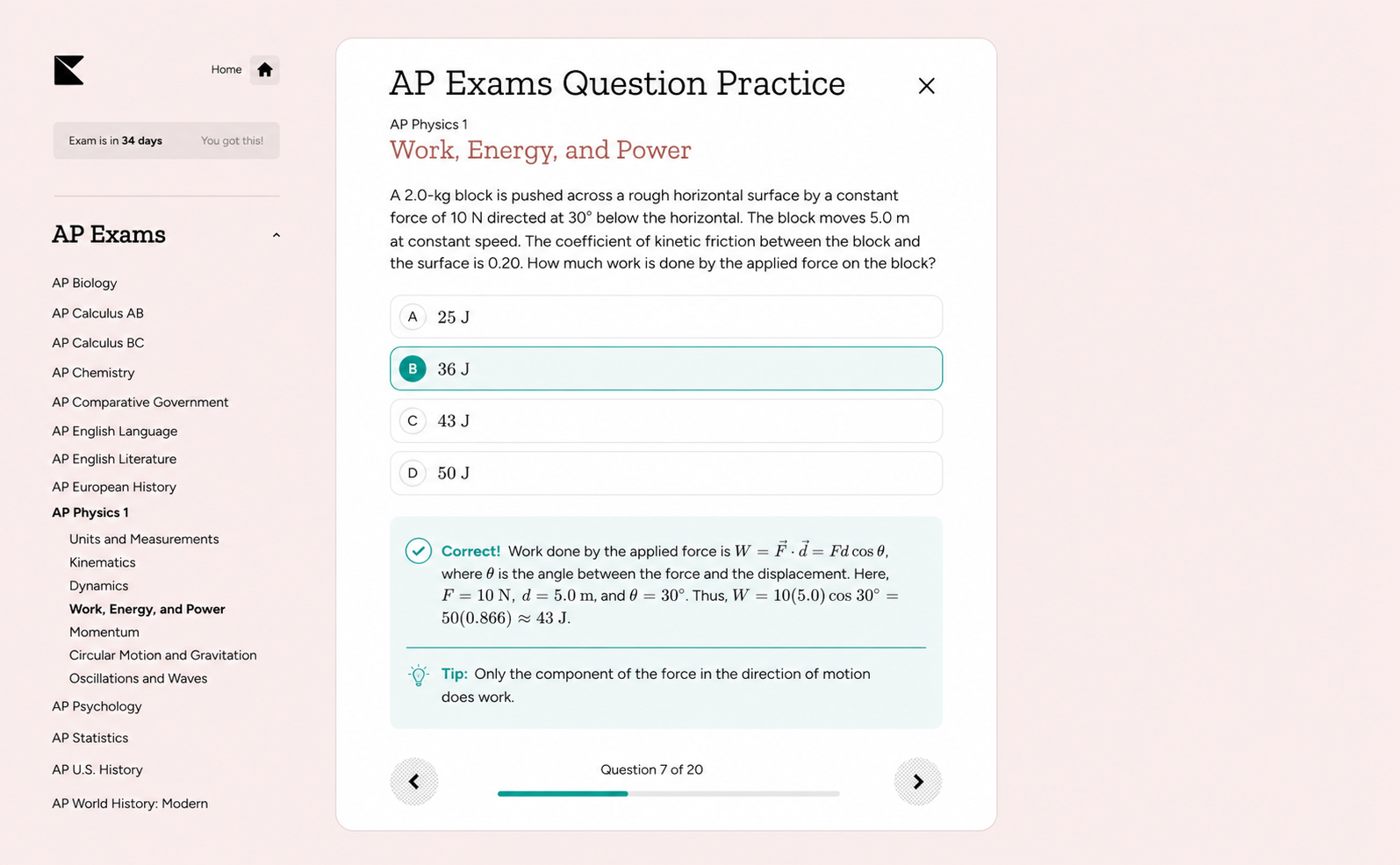 Kinnu APs (College Board) question practice
