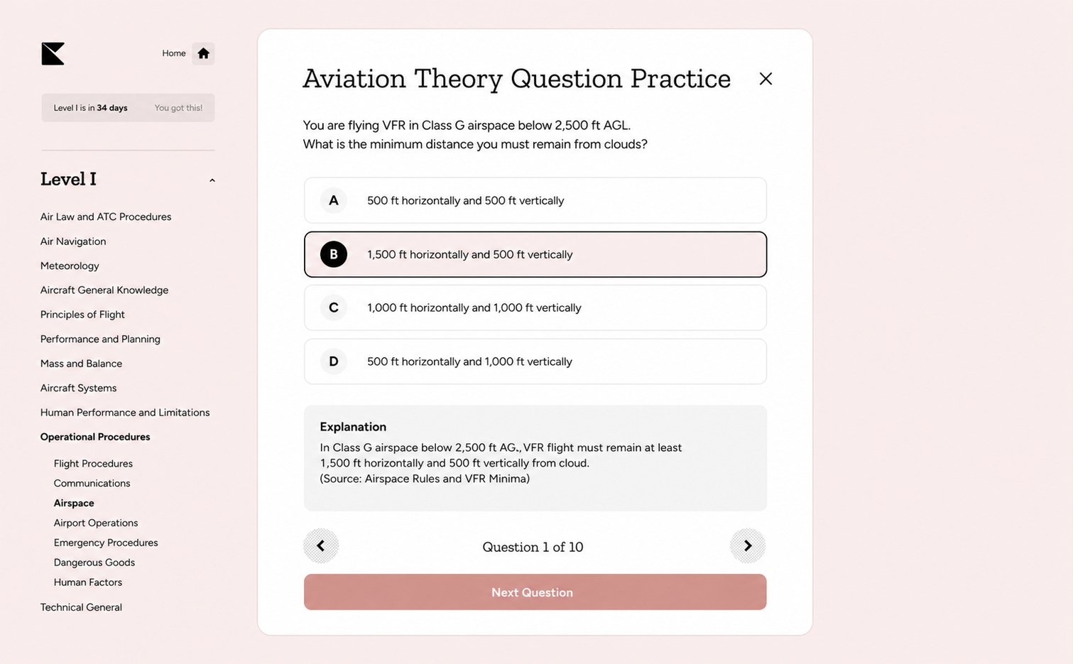 Kinnu Aviation Theory question practice