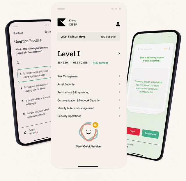 Kinnu CISSP mobile app