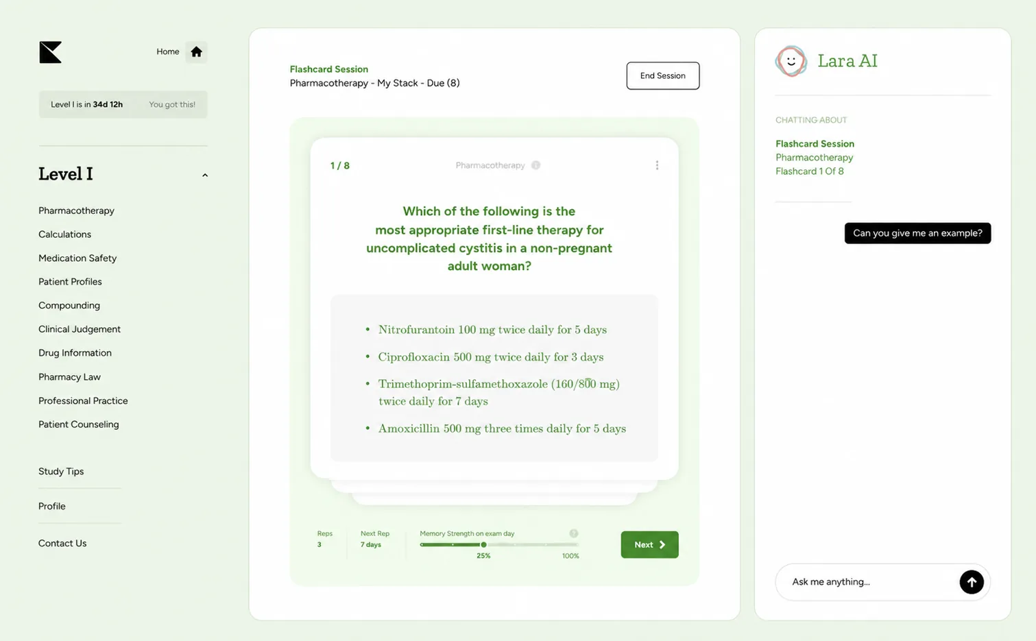 Kinnu NAPLEX flashcards