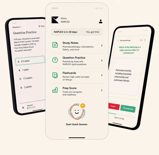 Kinnu NAPLEX mobile app