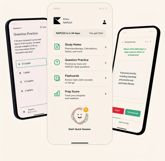 Kinnu NAPLEX mobile app