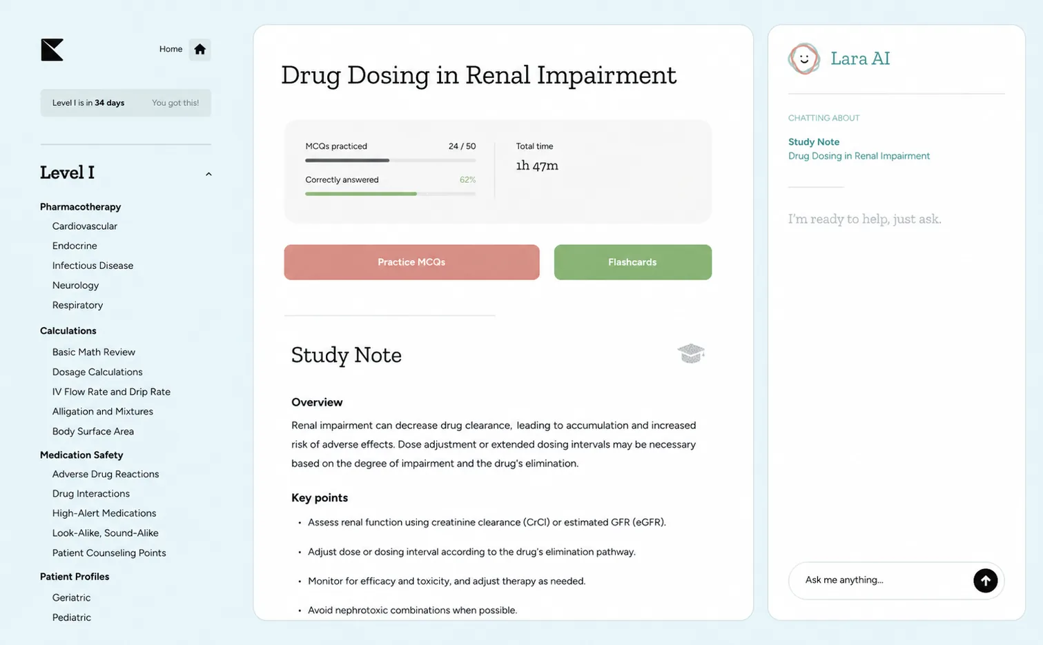 Kinnu NAPLEX study notes