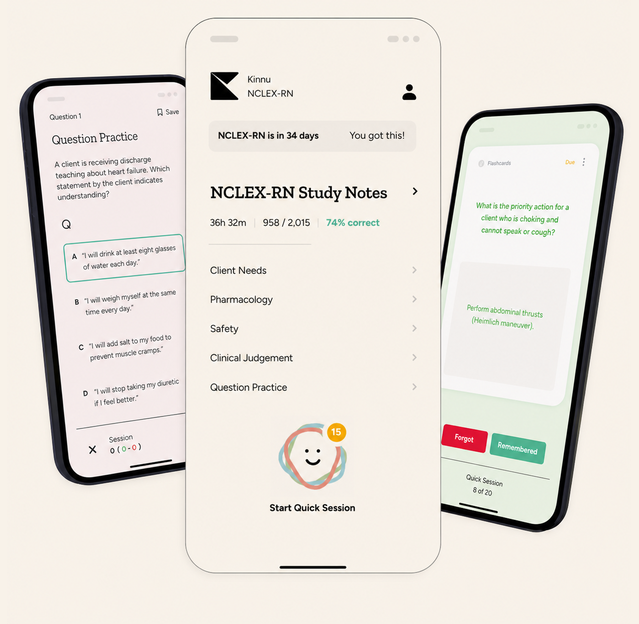 Kinnu NCLEX-RN mobile app
