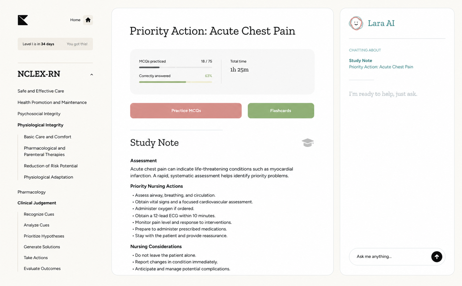Kinnu NCLEX-RN study notes