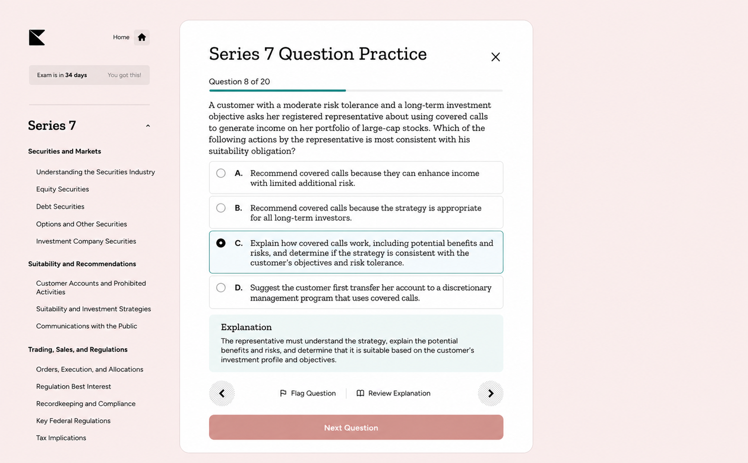 Kinnu Series 7 question practice