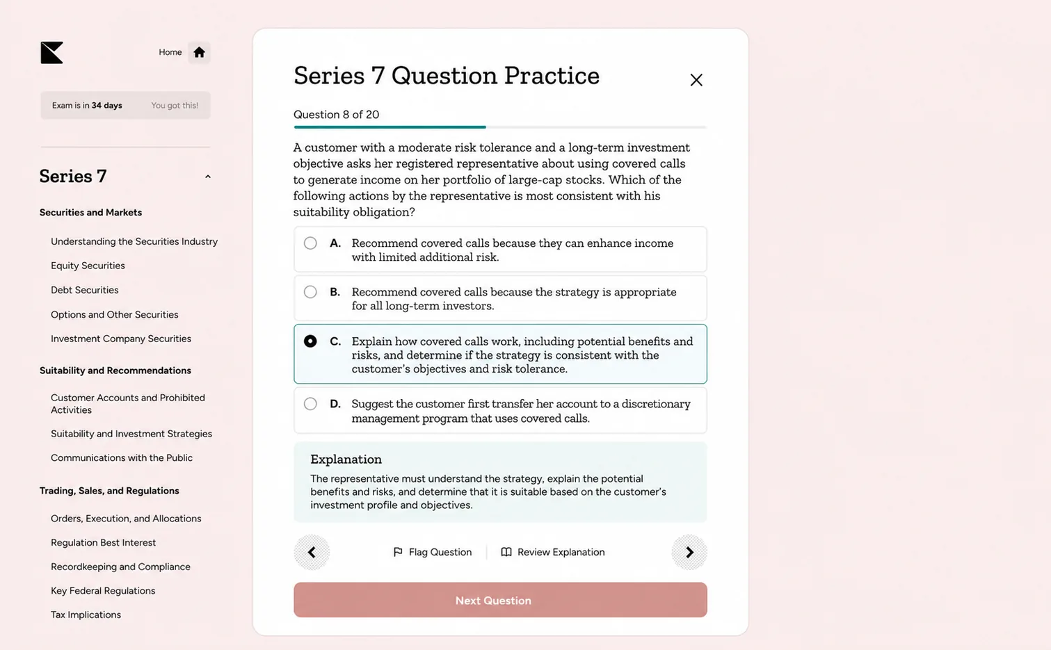 Kinnu Series 7 question practice