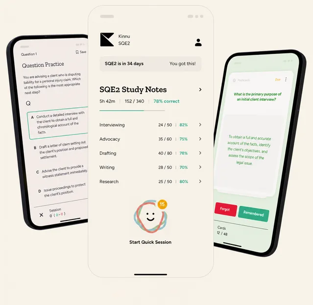 Kinnu SQE2 mobile app