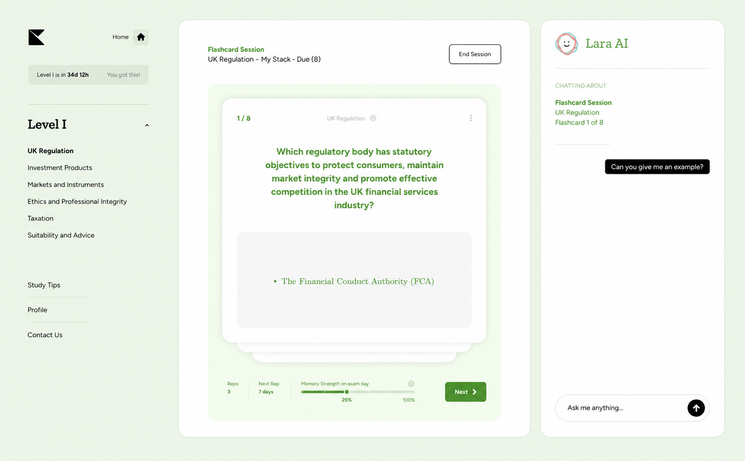 Kinnu UK Investment & Securities flashcards