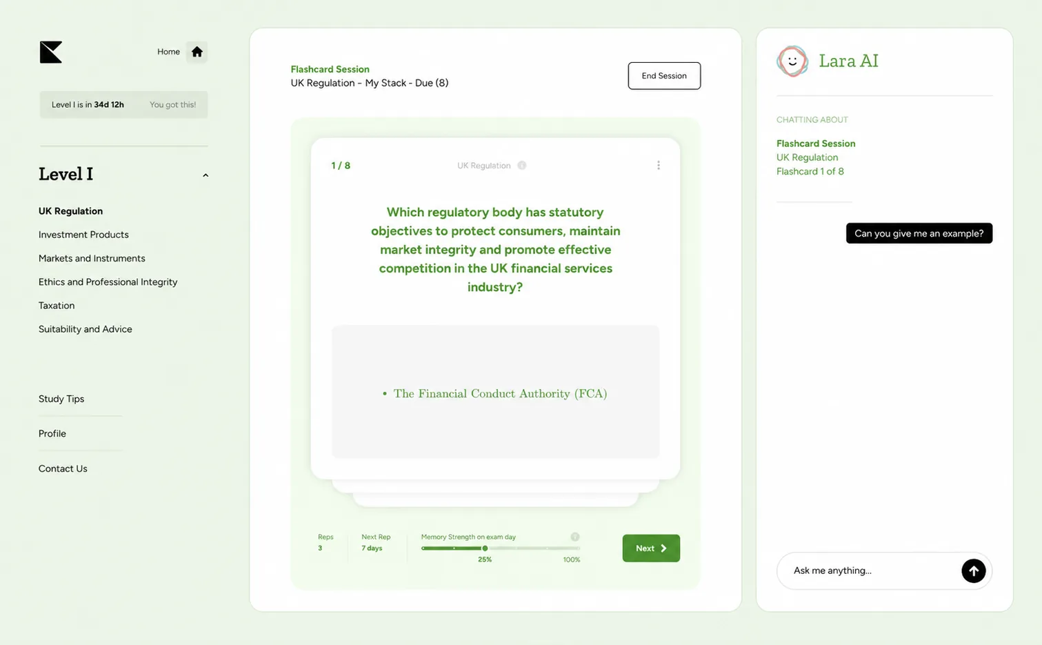 Kinnu UK Investment & Securities flashcards