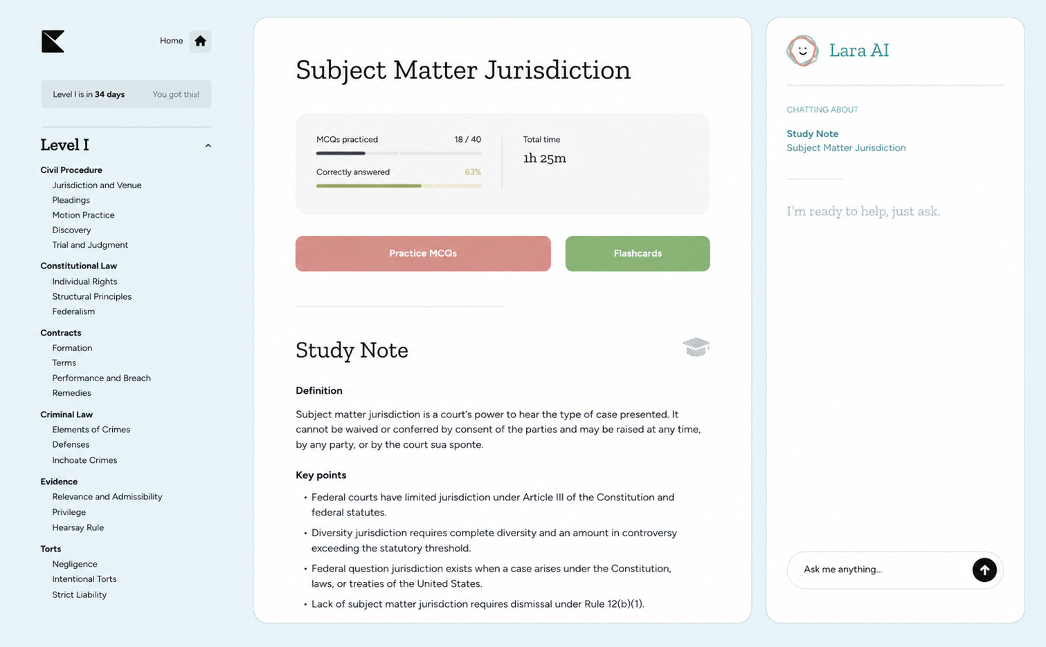 Kinnu US Bar Exam study notes