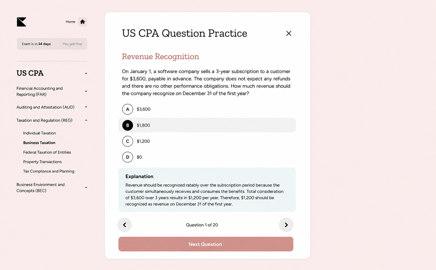 Kinnu CPA question practice