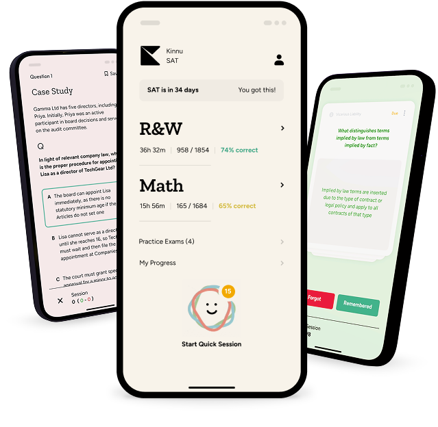 Kinnu SAT mobile app